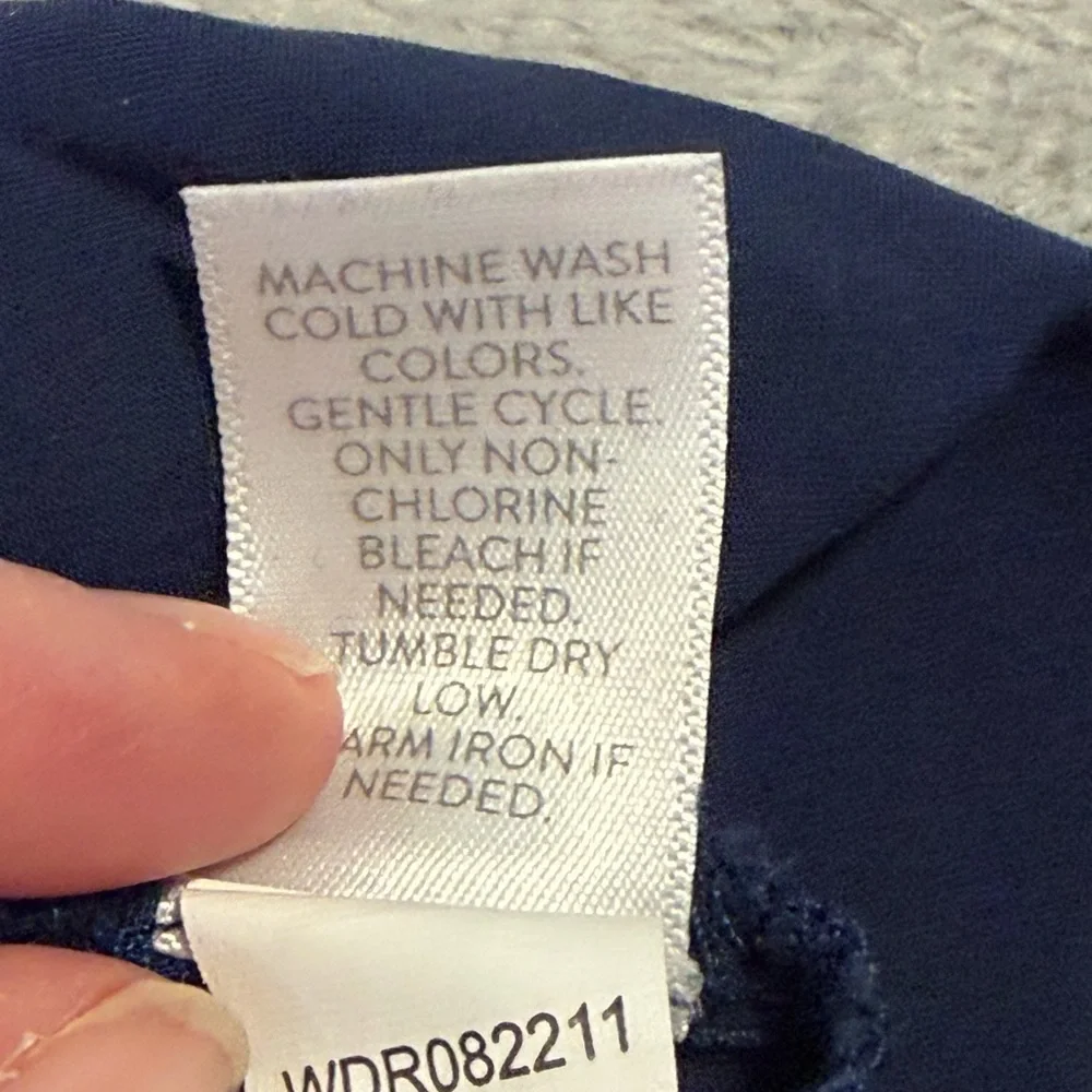 J-Jill Blue Dress with Floral Embroidery - Picture 4 of 6